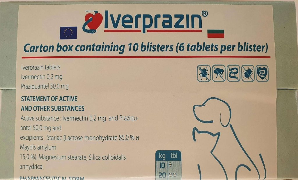 IVERPRAZIN – compresse antiparassitarie per cani e gatti